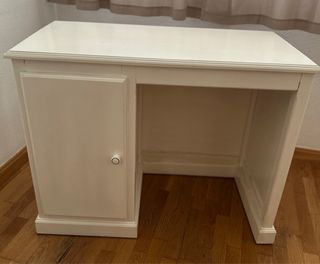 Escritorio madera maciza blanco