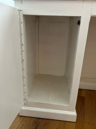 Escritorio madera maciza blanco