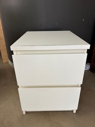 Cómoda de 2 cajones blanco modelo KULLEN ikea