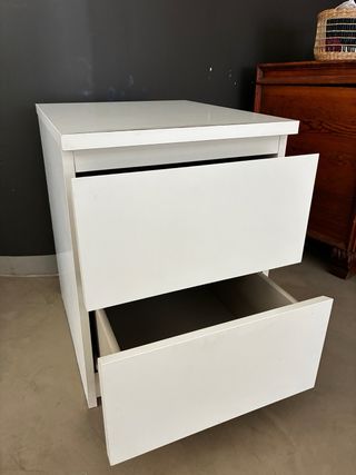 Cómoda de 2 cajones blanco modelo KULLEN ikea