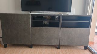 Conjunto comedor Besta Ikea negro