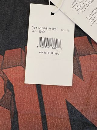 Camiseta Anine Bing Negra Talla M