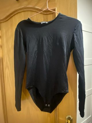 Body negro manga larga