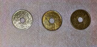 Monedas 25 Pesetas Ceuta y Melilla