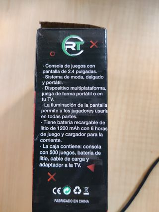 Consola Retro Portátil 500 Juegos