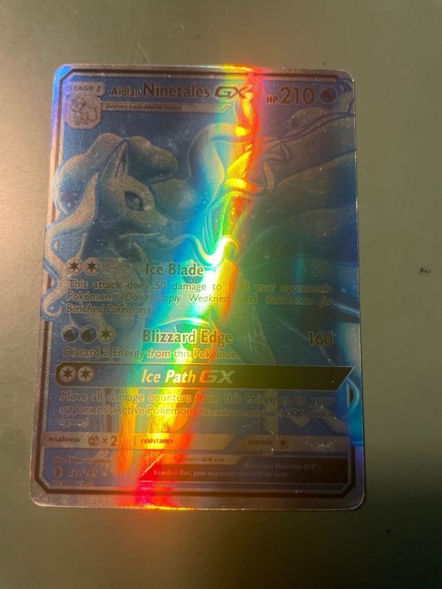 Carta Pokemon Alolan Ninetales GX 132/145