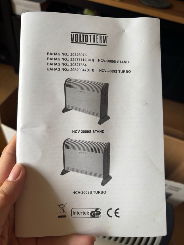 Convector 2000W con turbo