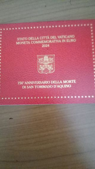 Cofanetto 2€ Vaticano 2024 San Tommaso