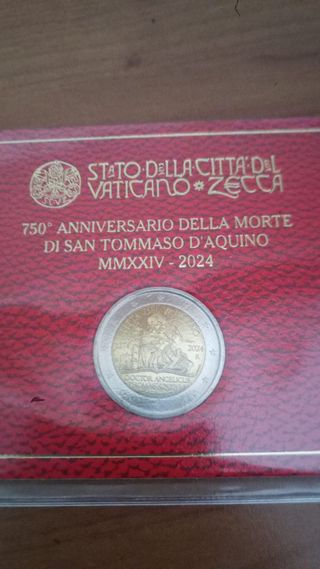 Cofanetto 2€ Vaticano 2024 San Tommaso