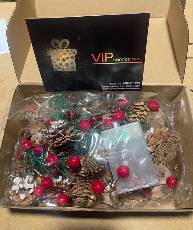 Guirnalda de luces navideñas