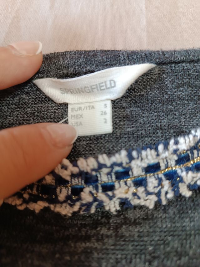 Jersey Springfield Mujer Gris