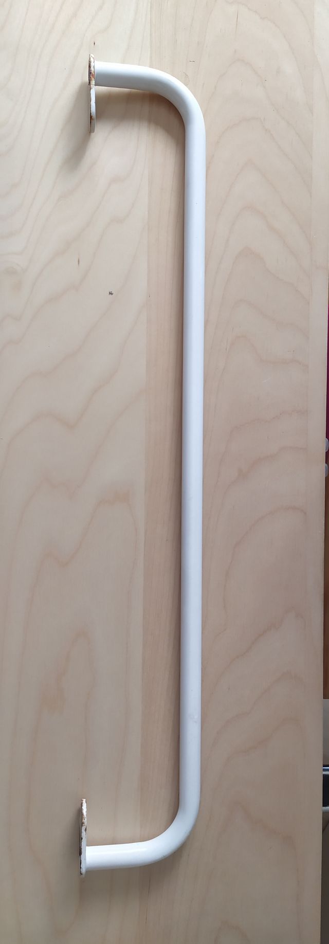 Toallero barra metal blanco