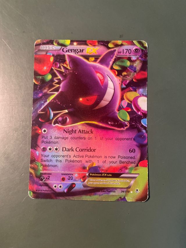Gengar EX Carta Pokémon 34/119