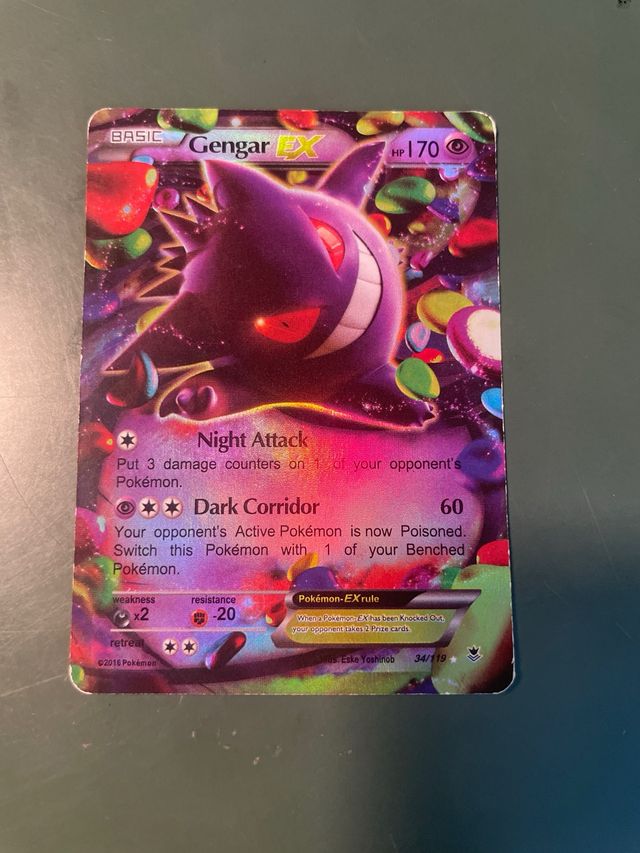 Gengar EX Carta Pokémon 34/119
