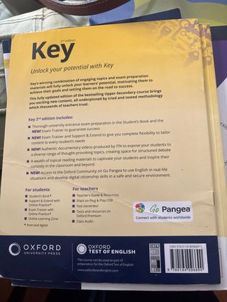 Key to Bachillerato 1. Student's Book. 2 Edition