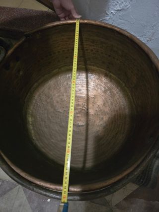 Caldero antiguo de cobre 59cm