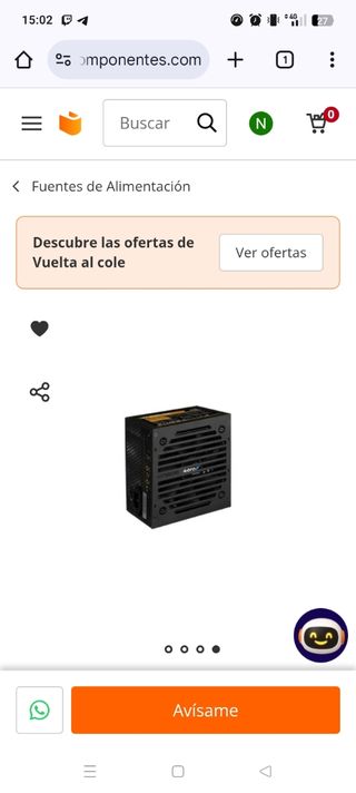 Fuente Alimentación Aerocool VX PLUS 650W