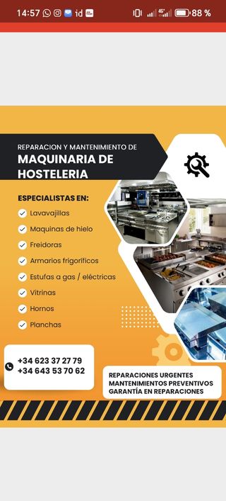 REPARACIÓN Y MANTENIMIENTO DE EQUIPO DE HOSTELERIA