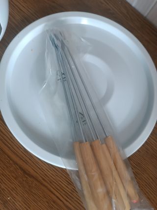 Set de fondue blanco