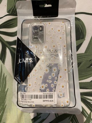 Cover trasparente OPPO A16s con fiori