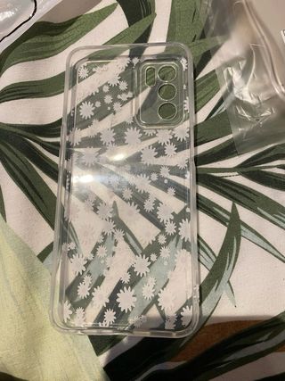 Cover trasparente OPPO A16s con fiori