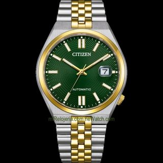 Citizen Automático Tsuyosa NK0024-54X Verde/Dorado