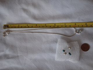 Lote Bisutería Plateada y Turquesa