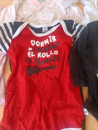Pack 8 bodies para bebé 6 meses