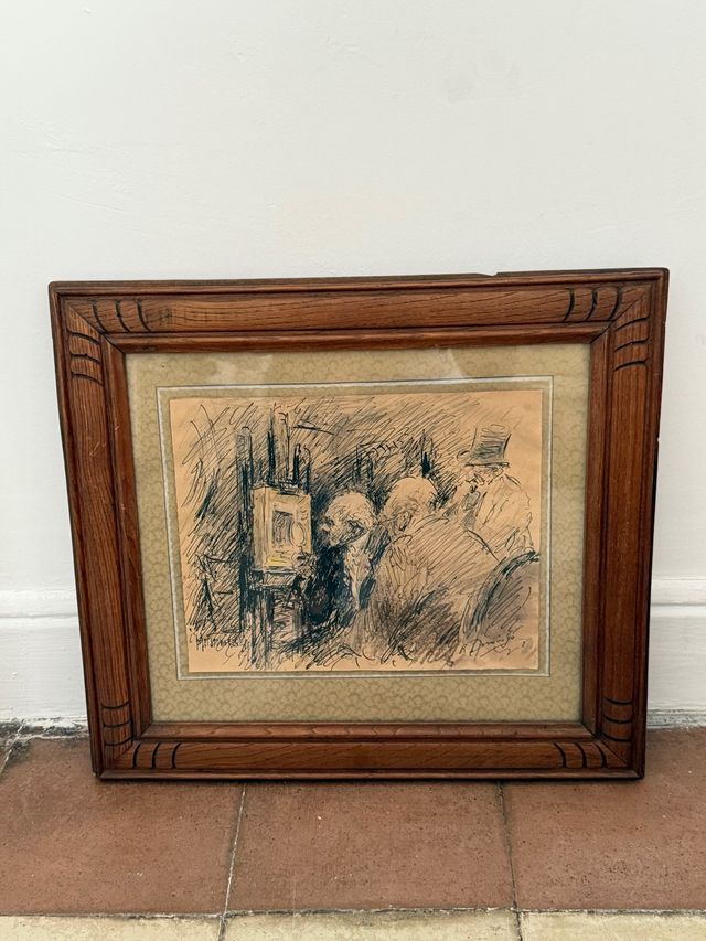 Dibujo a plumilla R. Domingo