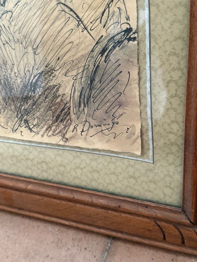 Dibujo a plumilla R. Domingo