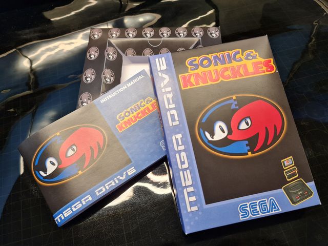 Scatola Sonic&Knuckles Mega Drive SEGA