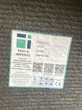 Tappeto d'ingresso 70x100 grigio