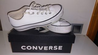 Converse Piel Blancas Bajas