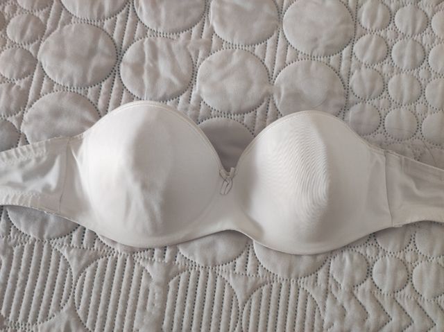 Sujetador sin tirantes blanco