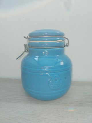 Contenitore x Biscotti Vintage Arredare Colore Blu