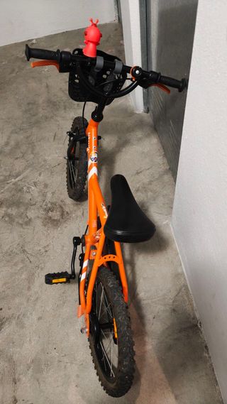 Bicicleta Infantil Btwin 500 16 Robot Naranja