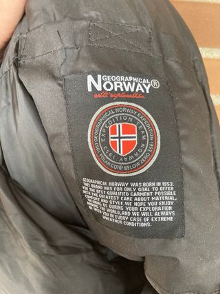 Abrigo Geographical Norway Talla L Negro