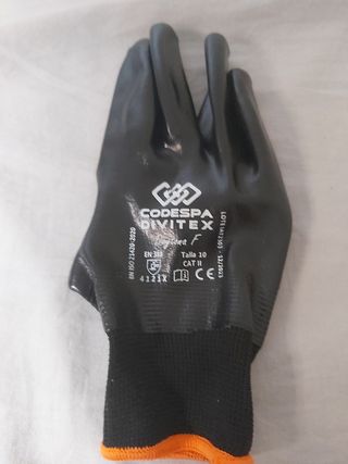 4 Pares Guantes Nitrilo Negro Talla 10