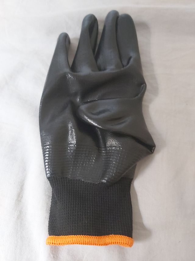 4 Pares Guantes Nitrilo Negro Talla 10