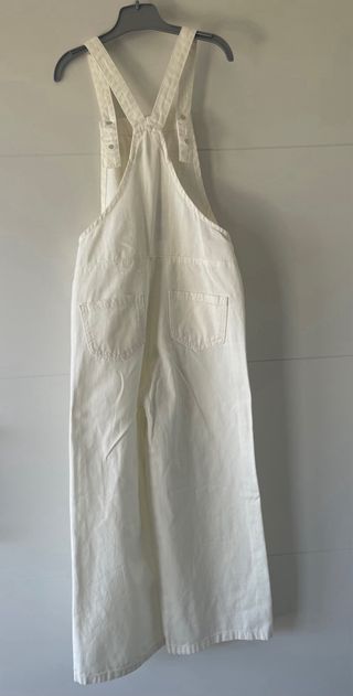 Peto blanco largo de niña talla 9-10
