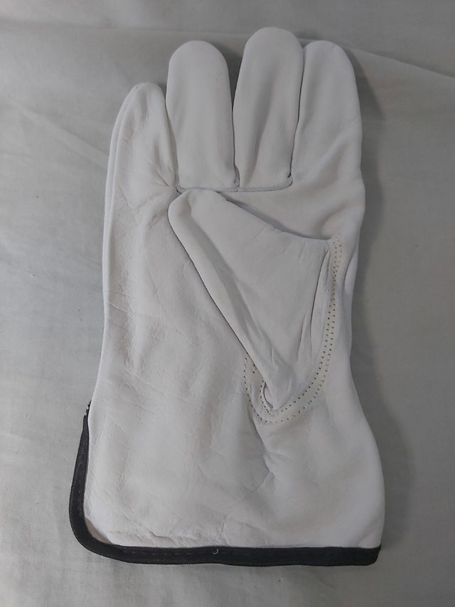 3 Pares Guantes Piel Flor Búfalo Talla 10