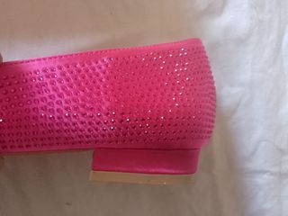 Scarpe fucsia Alesya 40 con brillantini, a punta