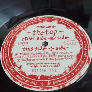 THE CURE the top 1984 LP vinilo