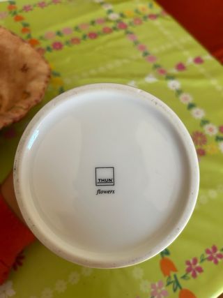 Vaso THUN floreale verde giallo