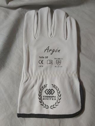 2 Pares Guantes Piel Flor Vacuno Kevlar