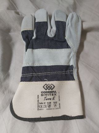 3 Pares Guantes Serraje Doble Capa Kevlar