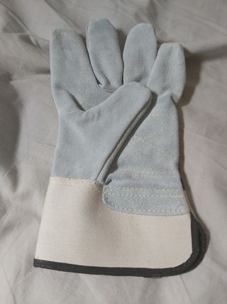 3 Pares Guantes Serraje Doble Capa Kevlar