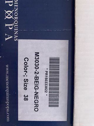 Menorquinas Popa Multicolor Talla 38