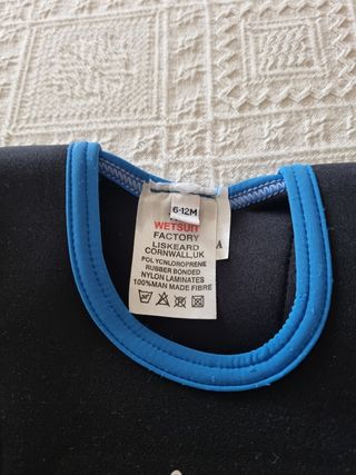 Neopreno bebé natación 6-12M