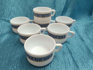 Pack 7 tazas café pequeñas porcelana